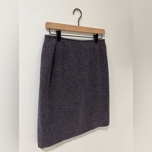 Vintage Purple and Black Pencil Skirt